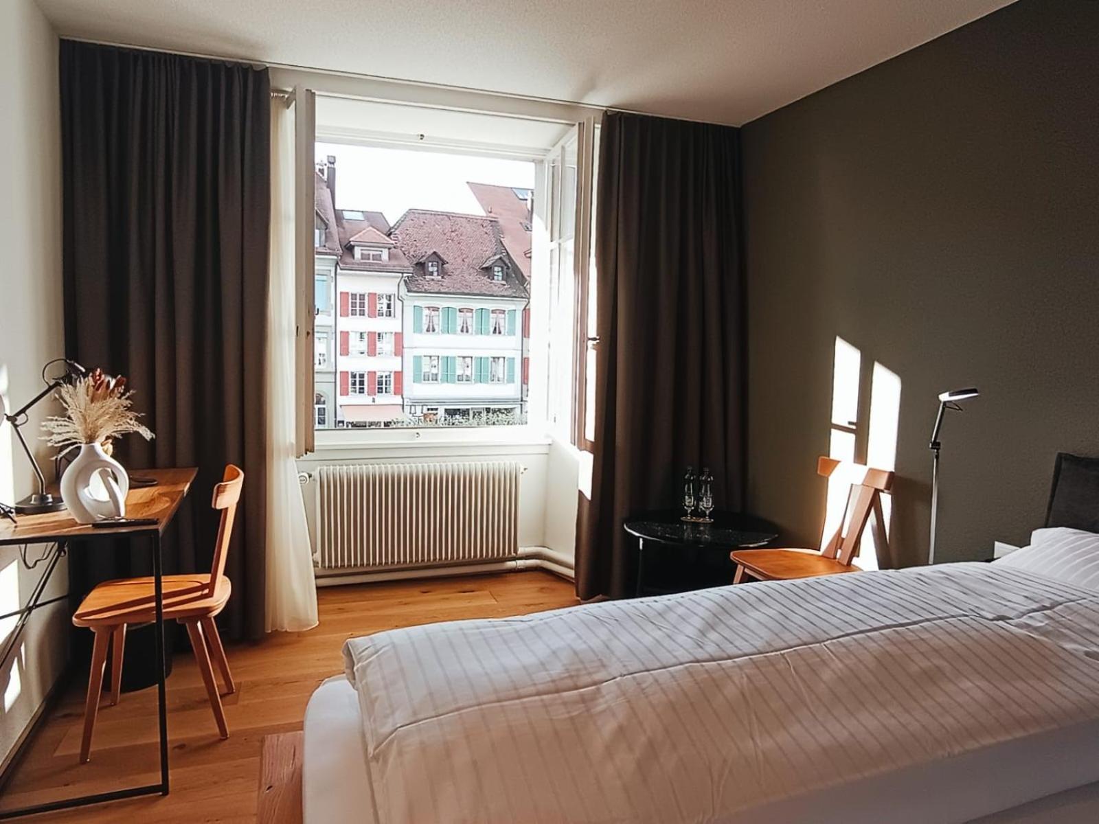 Hotel Restaurant Krone Aarberg Kültér fotó