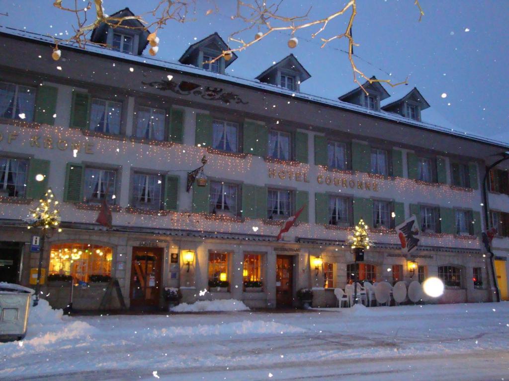 Hotel Restaurant Krone Aarberg Kültér fotó